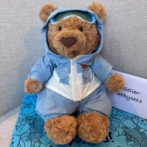 Jellycat Bartholomew Bear Snow Suit Plush Toy NWT Authentic W/ Dust Bag BARM2SKI